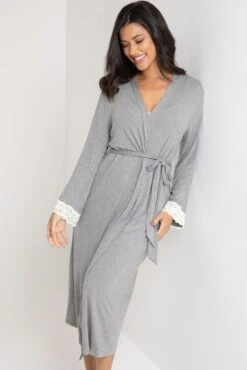 Pour Moi Sofa Loves Lace Longline Soft Jersey Gown - Dove Grey/Ivory 12 Pour Moi Sofa Loves Lace Longline Soft Jersey Gown - Dove Grey/Ivory -Cheap Clozi Vibe Store 287704 20221103120100