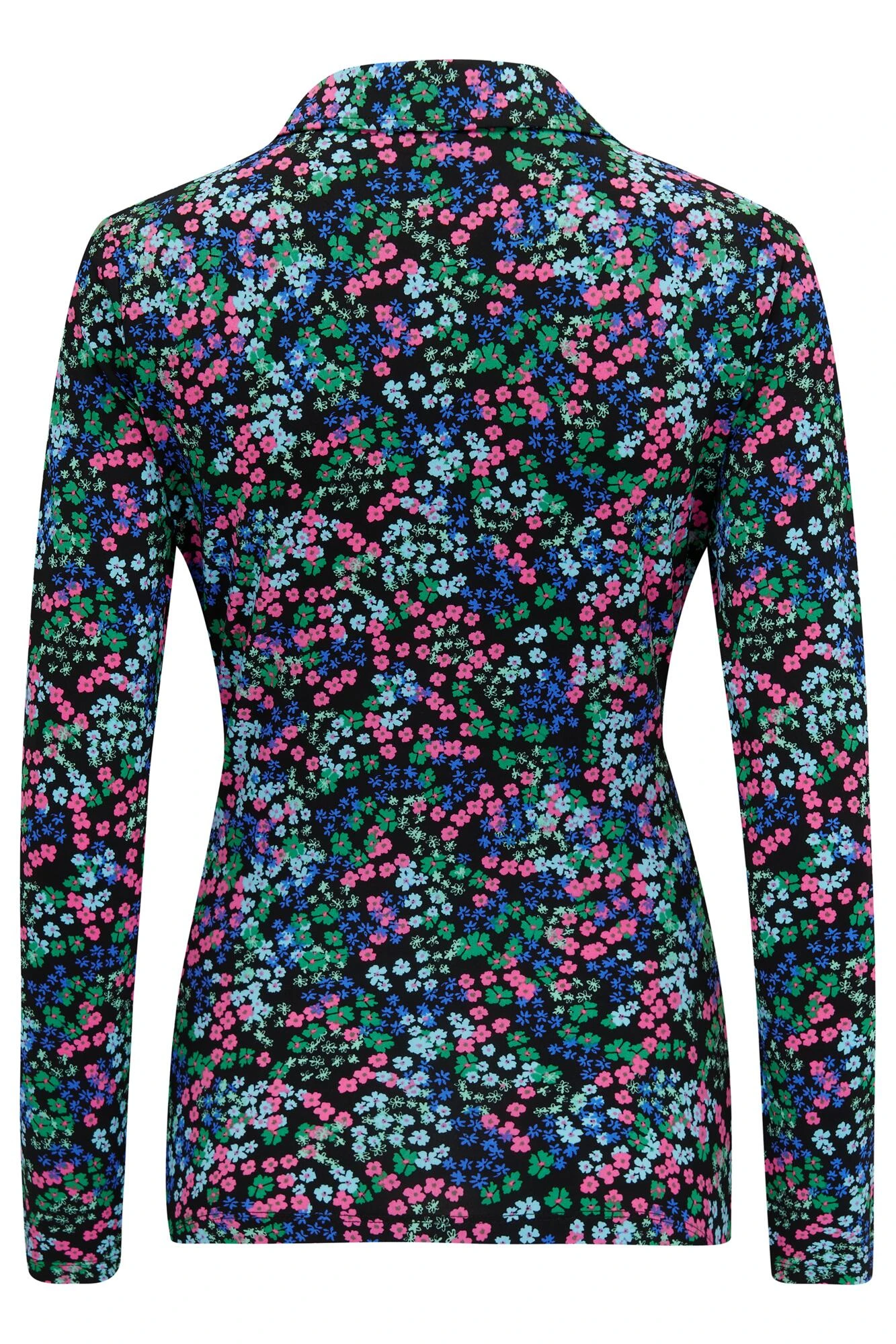 Pour Moi Bailey Slinky Jersey Stretch Shirt - Black Ditsy 7 Pour Moi Bailey Slinky Jersey Stretch Shirt - Black Ditsy - Image 7