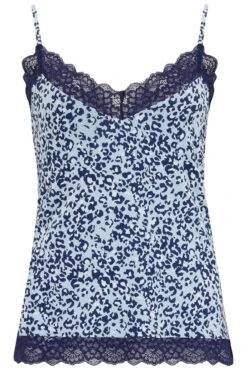 Pour Moi Sofa Loves Lace Jersey Cami And Short PJ Set - Blue/Navy -Cheap Clozi Vibe Store 287837 20220610161300