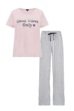 Pour Moi Good Vibes Cotton Jersey Pyjama Set - Pink/Black 15 Pour Moi Good Vibes Cotton Jersey Pyjama Set - Pink/Black -Cheap Clozi Vibe Store 289268 20221114163000