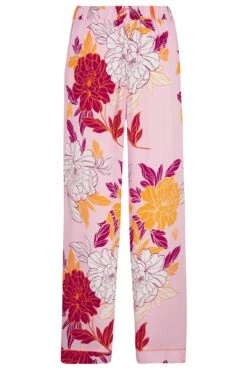 Pour Moi Luxe Woven Pyjama - Pink Floral -Cheap Clozi Vibe Store 290276 20230324174100