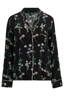 Pour Moi Luxe Woven Pyjama - Black Floral -Cheap Clozi Vibe Store 290325 20221114141100