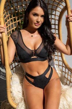 Pour Moi India High Waist Brief - Black