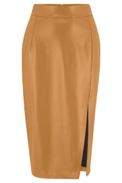 Pour Moi Elise Faux Leather Midi Pencil Skirt - Camel 10 Pour Moi Elise Faux Leather Midi Pencil Skirt - Camel -Cheap Clozi Vibe Store 291305 20230919103800