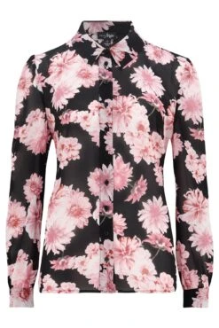 Pour Moi Natalya Chiffon Shirt - Black Floral 14 Pour Moi Natalya Chiffon Shirt - Black Floral -Cheap Clozi Vibe Store 291369 20230315092900