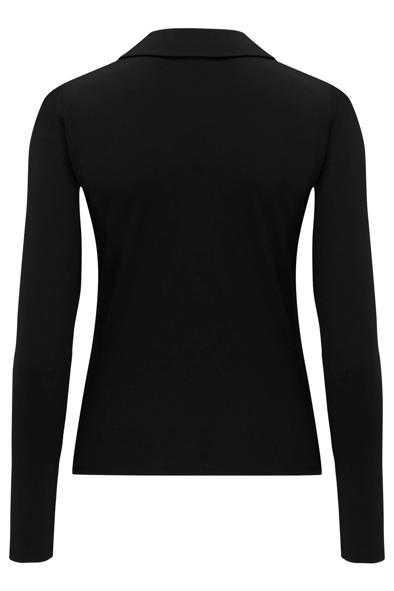 Pour Moi Lana Ruche Front Slinky Jersey Top - Black 8 Pour Moi Lana Ruche Front Slinky Jersey Top - Black - Image 8