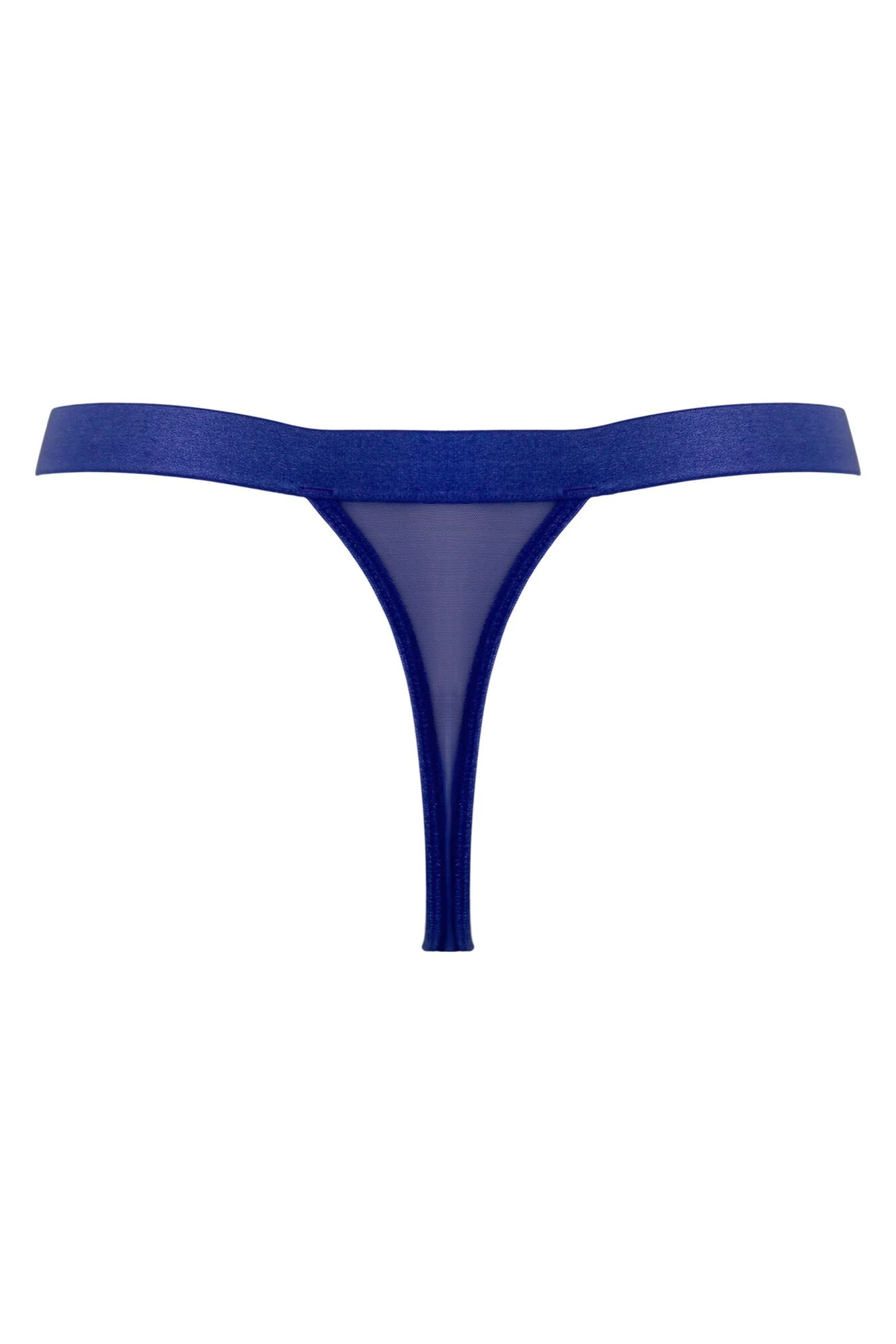 Pour Moi India Embroidery Thong - Blue 5 Pour Moi India Embroidery Thong - Blue - Image 5