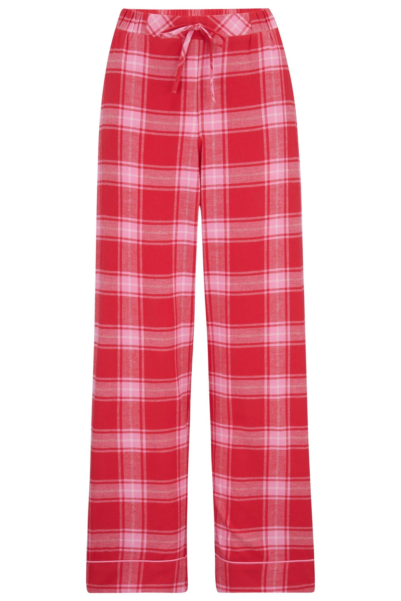 Pour Moi Cosy Check Brushed Cotton Pyjama Set - Red/Pink 7 Pour Moi Cosy Check Brushed Cotton Pyjama Set - Red/Pink - Image 7