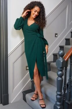 Pour Moi Elle Knit Midi Wrap Dress - Forest 11 Pour Moi Elle Knit Midi Wrap Dress - Forest -Cheap Clozi Vibe Store 293689 20221005133300