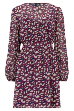 Pour Moi Natalya Chiffon Puff Sleeve Dress - Plum 12 Pour Moi Natalya Chiffon Puff Sleeve Dress - Plum -Cheap Clozi Vibe Store 294098 20221103132600