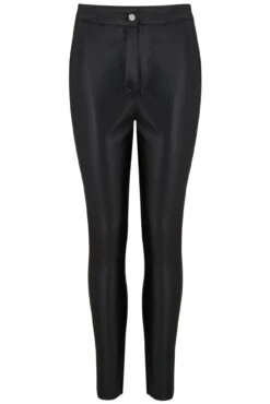 Pour Moi Elise Stretch Faux Leather Skinny Trouser - Black -Cheap Clozi Vibe Store 294286 20221121153100