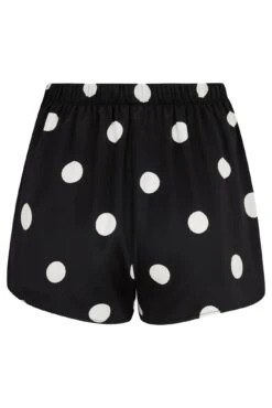 Pour Moi Satin Print Revere Collar Short PJ Set - Mono Spot -Cheap Clozi Vibe Store 294325 20230807140800