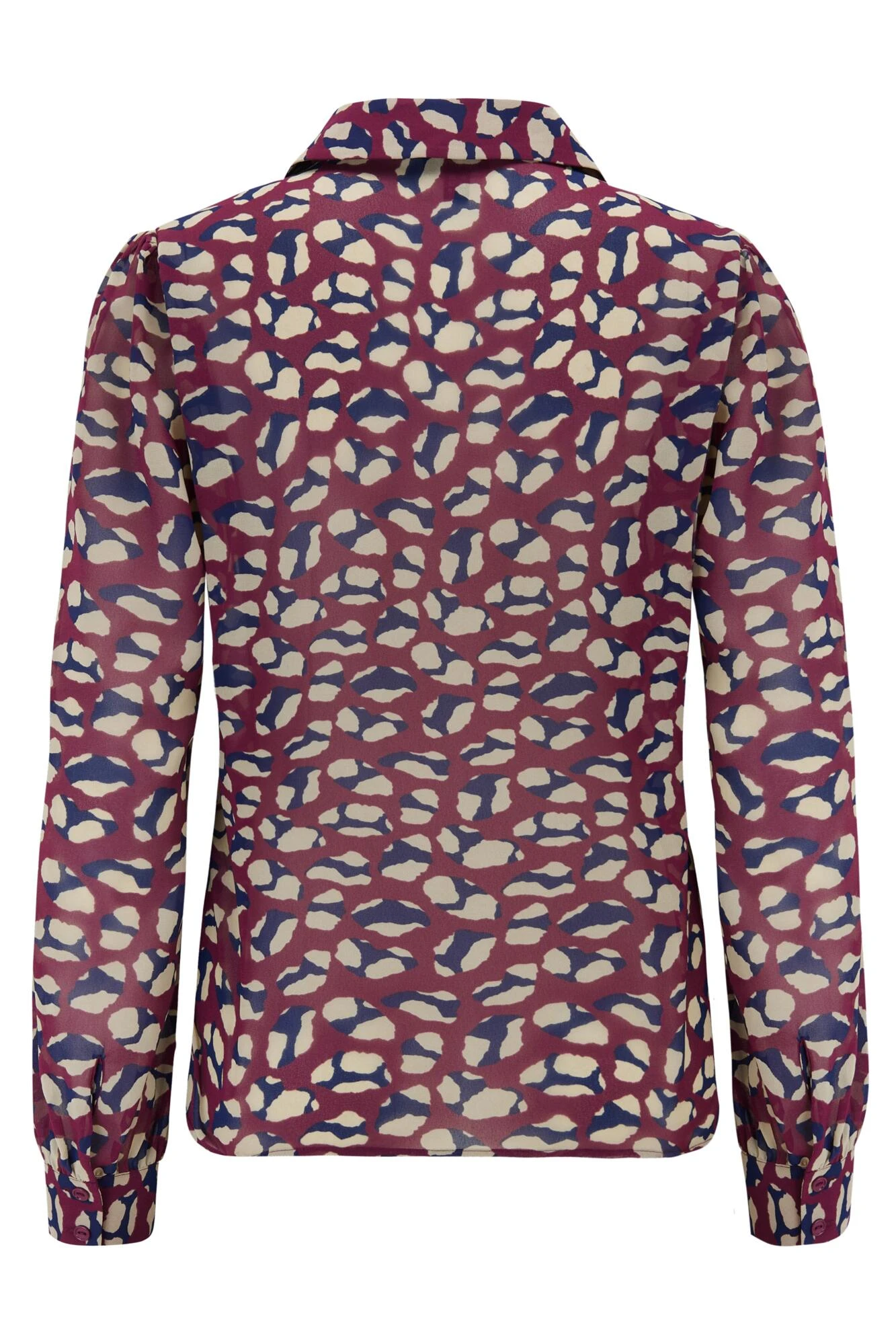 Pour Moi Natalya Chiffon Shirt - Plum 6 Pour Moi Natalya Chiffon Shirt - Plum - Image 6