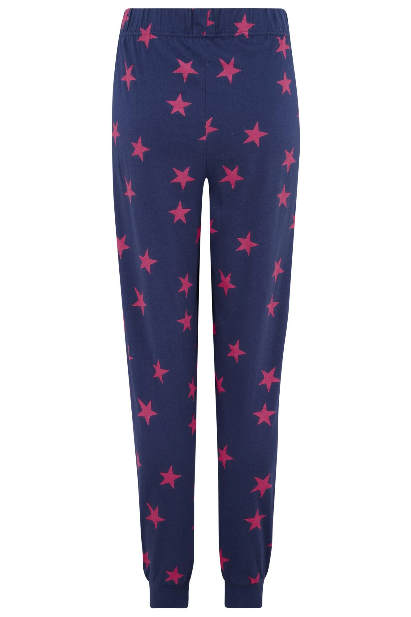 Pour Moi Star Print Jersey Jogger Pyjama Set - Navy/Pink 8 Pour Moi Star Print Jersey Jogger Pyjama Set - Navy/Pink - Image 8