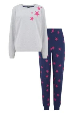 Pour Moi Star Print Jersey Jogger Pyjama Set - Navy/Pink 11 Pour Moi Star Print Jersey Jogger Pyjama Set - Navy/Pink -Cheap Clozi Vibe Store 295285 20230328082900