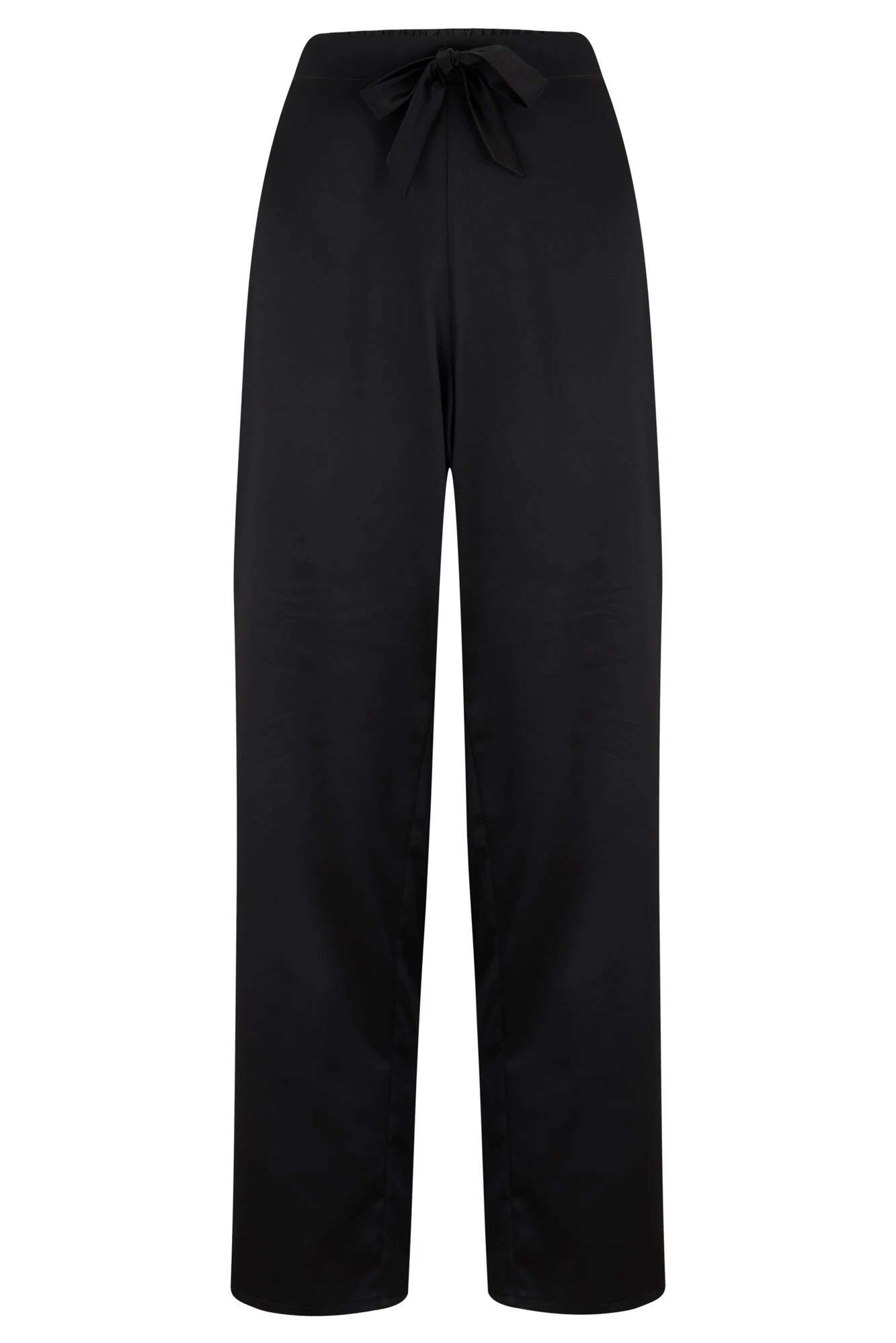 Pour Moi Jersey And Satin Mix Frill Pyjama Set - Black 7 Pour Moi Jersey And Satin Mix Frill Pyjama Set - Black - Image 7