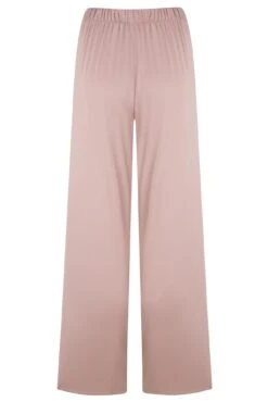 Pour Moi Jersey And Satin Mix Frill Pyjama Set - Mink -Cheap Clozi Vibe Store 295330 20230803165200