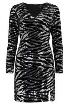 Pour Moi Selena Velvet Sequin Mini Dress - Black/Silver 8 Pour Moi Selena Velvet Sequin Mini Dress - Black/Silver -Cheap Clozi Vibe Store 295505 20220922160500
