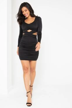 Pour Moi Nina Shine Jersey Cut Out Mini Bodycon Dress - Black 13 Pour Moi Nina Shine Jersey Cut Out Mini Bodycon Dress - Black -Cheap Clozi Vibe Store 295548 20221214165500