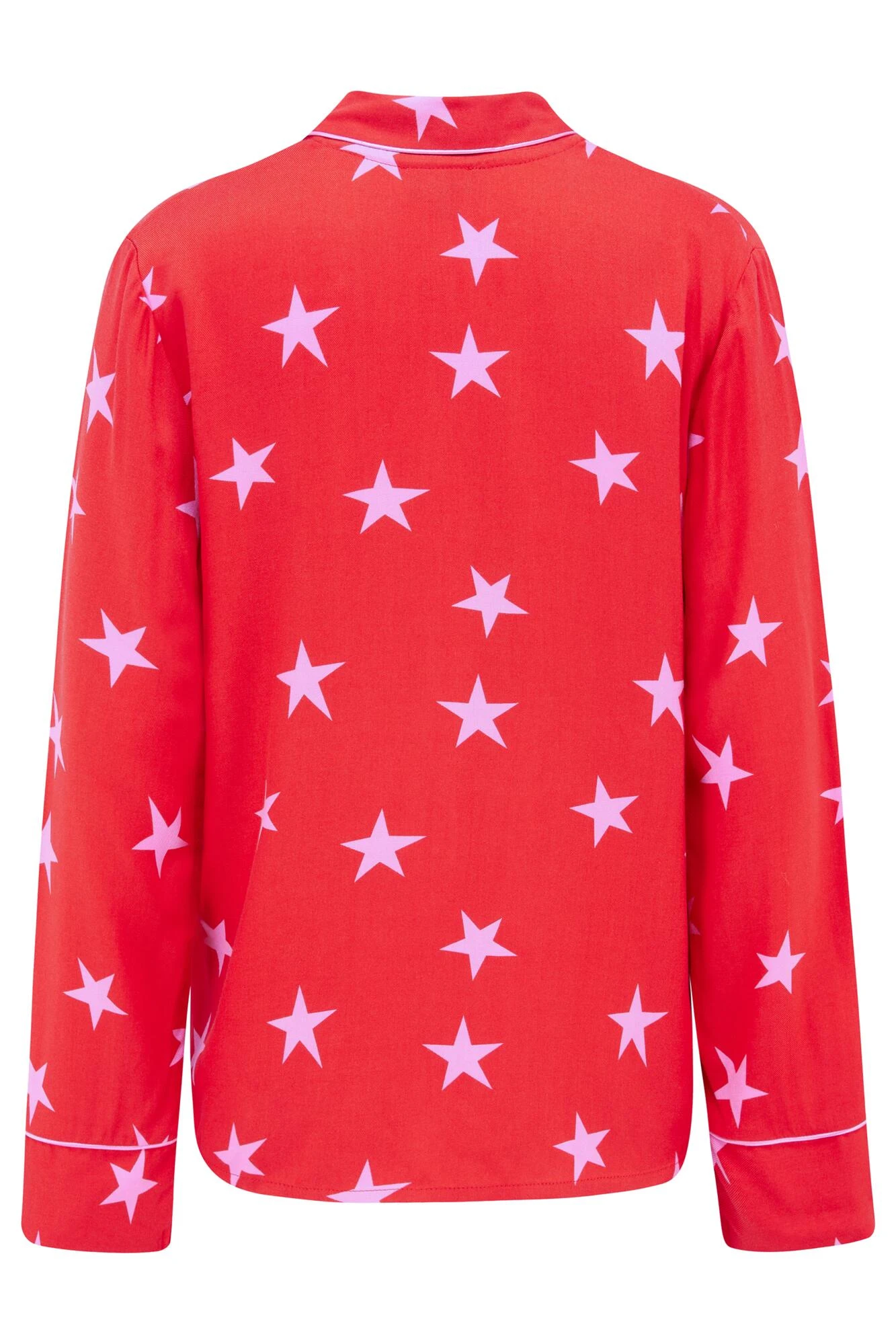 Pour Moi Luxe Woven Twill Pyjama Set - Red/Pink 7 Pour Moi Luxe Woven Twill Pyjama Set - Red/Pink - Image 7