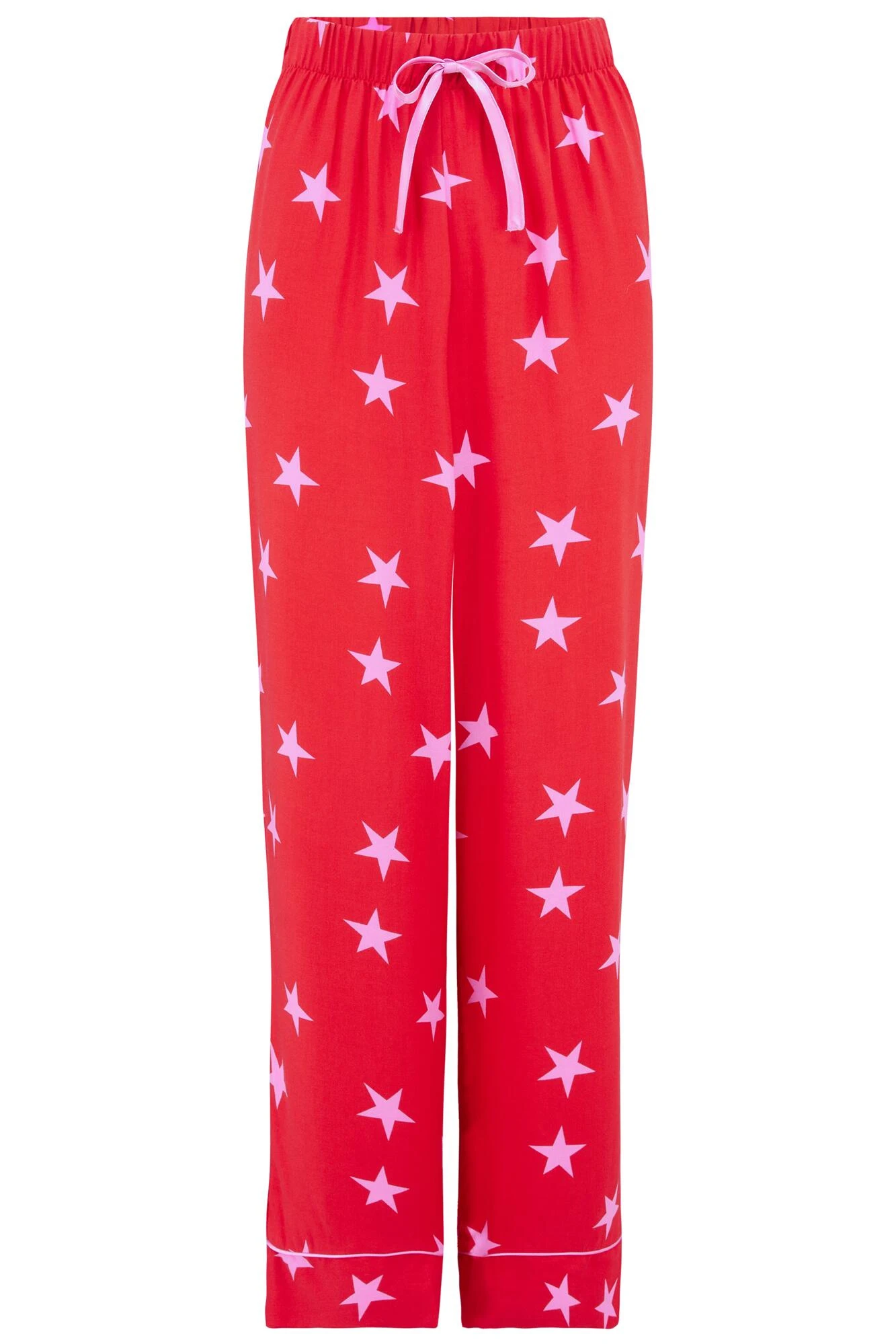 Pour Moi Luxe Woven Twill Pyjama Set - Red/Pink 8 Pour Moi Luxe Woven Twill Pyjama Set - Red/Pink - Image 8