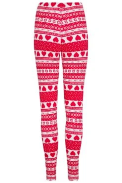 Pour Moi Fairisle Cotton Jersey Pyjama Set - Red White -Cheap Clozi Vibe Store 295713 20230328082700