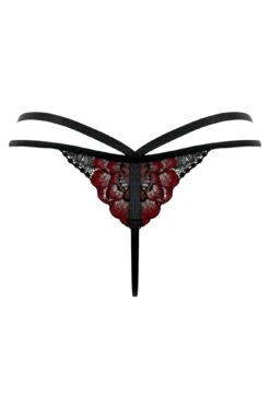 Pour Moi After Hours G-String - Red/Black -Cheap Clozi Vibe Store 297325 20220920154600