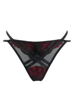 Pour Moi After Hours G-String - Red/Black -Cheap Clozi Vibe Store 297326 20220920154600