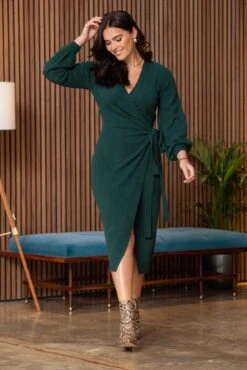 Pour Moi Elle Knit Midi Wrap Dress - Forest 9 Pour Moi Elle Knit Midi Wrap Dress - Forest -Cheap Clozi Vibe Store 297915 20221005133300