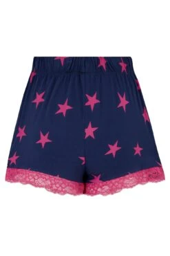 Pour Moi Sofa Loves Lace Jersey Cami And Short PJ Set - Navy/Pink -Cheap Clozi Vibe Store 298125 20221115153200