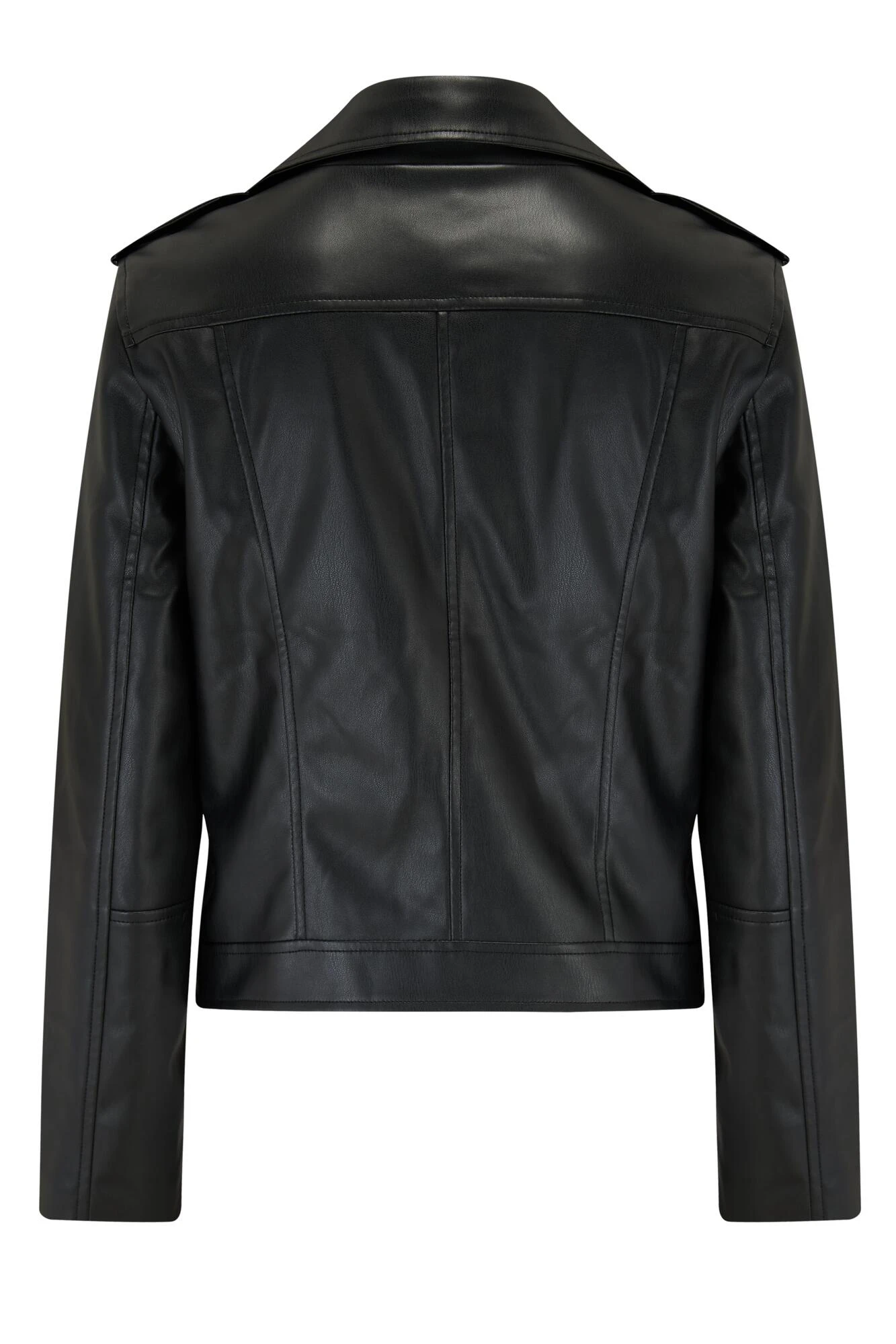 Pour Moi Michelle Faux Leather Biker Jacket - Black 6 Pour Moi Michelle Faux Leather Biker Jacket - Black - Image 6