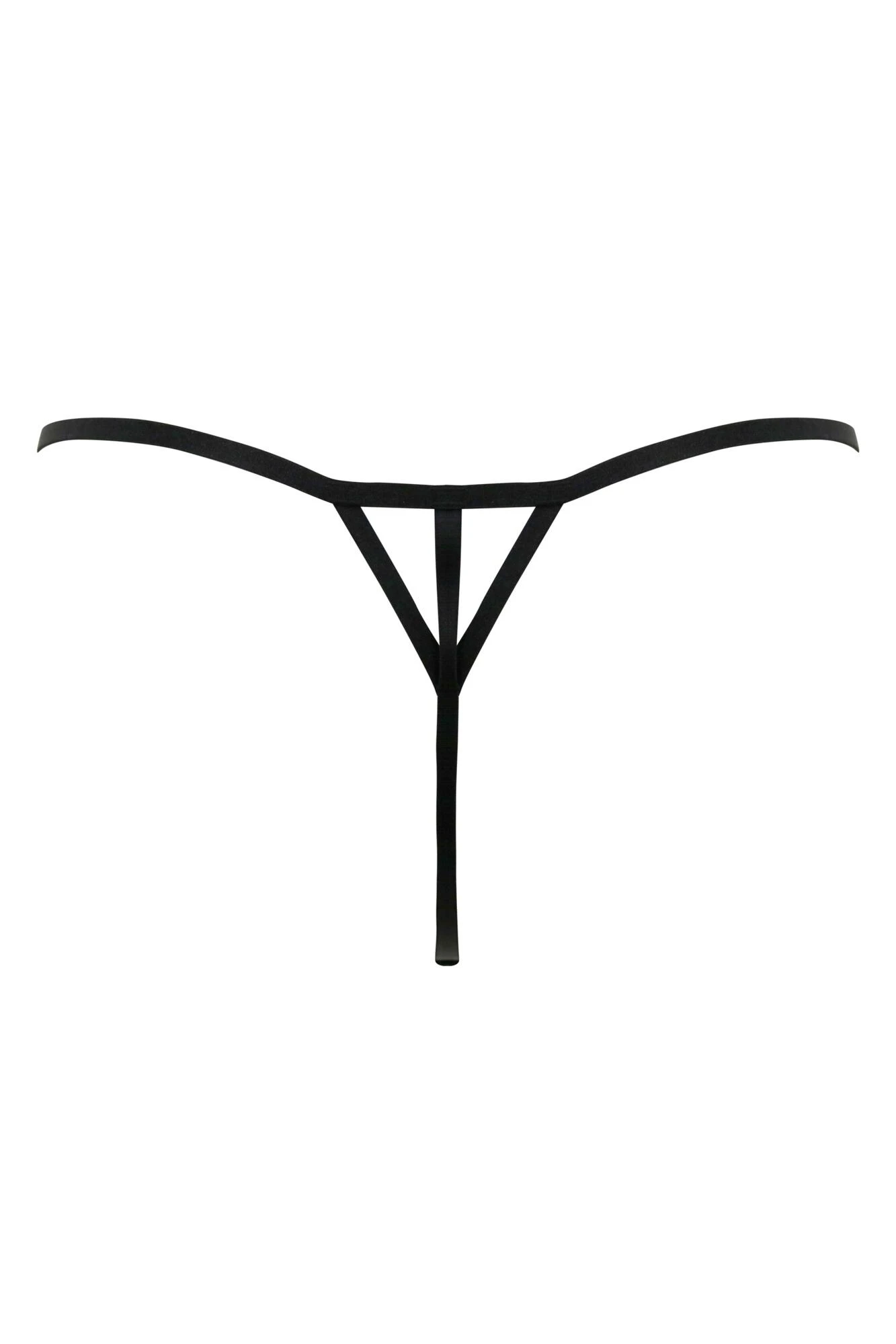 Pour Moi India Bold Embroidery Thong - Black 4 Pour Moi India Bold Embroidery Thong - Black - Image 4