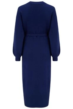 Pour Moi Elle Knit Midi Wrap Dress - Navy -Cheap Clozi Vibe Store 302476 20221212100900