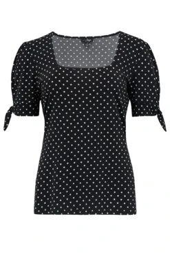 Pour Moi Birdie Square Neck Slinky Stretch Top - Black Spot 10 Pour Moi Birdie Square Neck Slinky Stretch Top - Black Spot -Cheap Clozi Vibe Store 305407 20230105131100