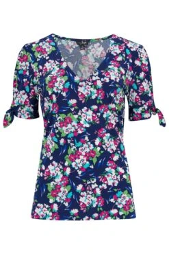 Pour Moi Bella Slinky Jersey Stretch Top - Navy Floral 10 Pour Moi Bella Slinky Jersey Stretch Top - Navy Floral -Cheap Clozi Vibe Store 305441 20230209120100
