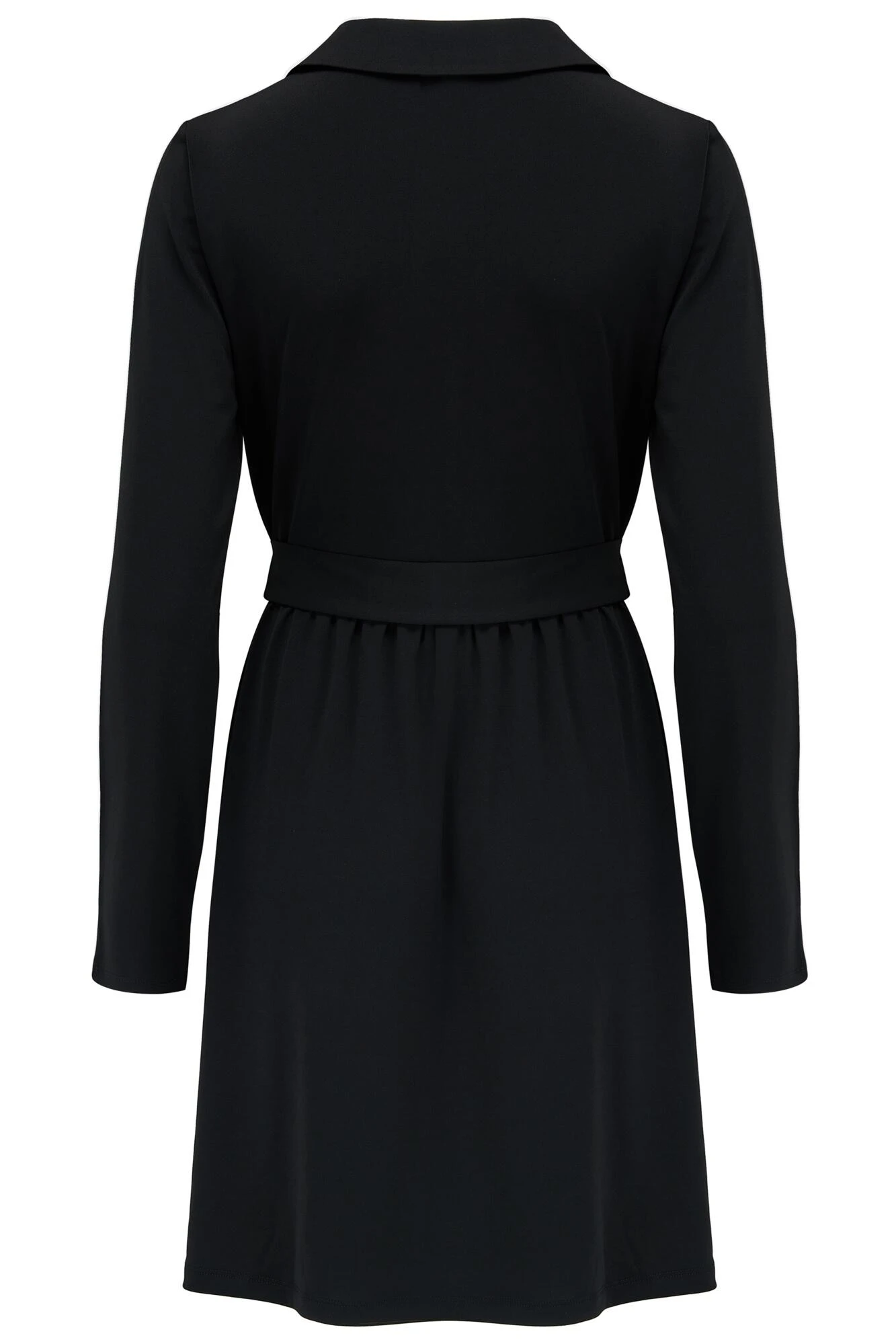 Pour Moi Bria Belted Slinky Stretch Dress - Black 6 Pour Moi Bria Belted Slinky Stretch Dress - Black - Image 6