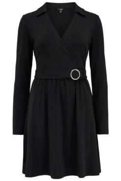 Pour Moi Bria Belted Slinky Stretch Dress - Black 10 Pour Moi Bria Belted Slinky Stretch Dress - Black -Cheap Clozi Vibe Store 306163 20230412091900