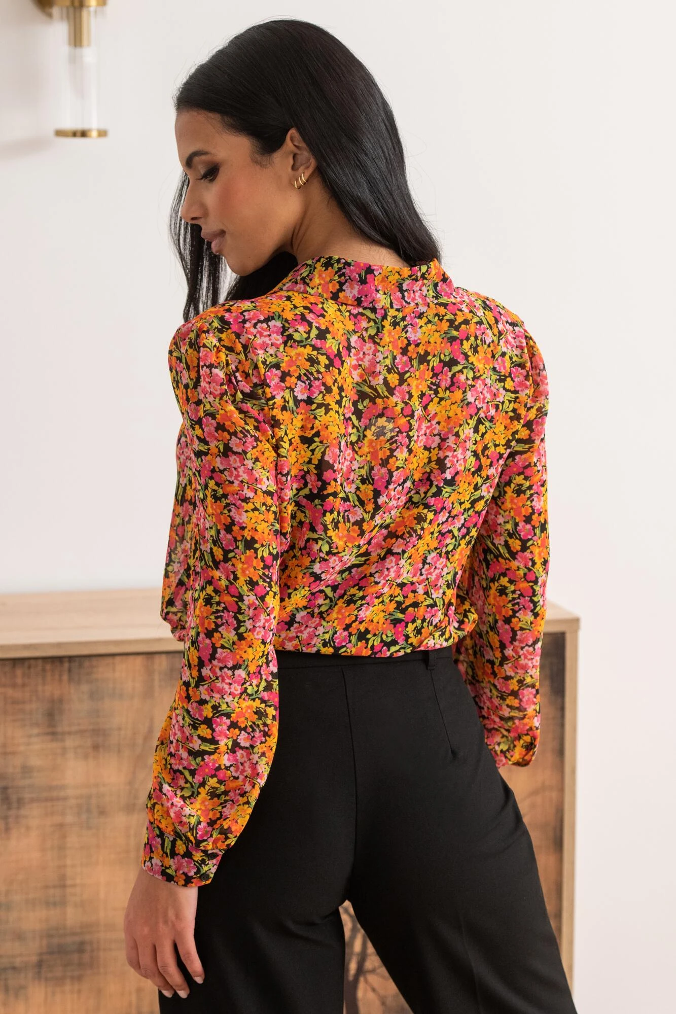 Pour Moi Natalya Chiffon Shirt - Multi 4 Pour Moi Natalya Chiffon Shirt - Multi - Image 4