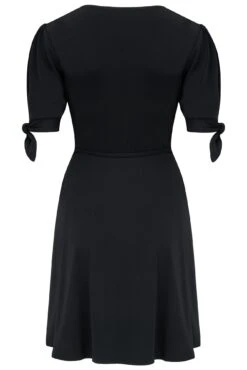 Pour Moi Bella Slinky Stretch Tie Sleeve Tea Dress - Black 11 Pour Moi Bella Slinky Stretch Tie Sleeve Tea Dress - Black -Cheap Clozi Vibe Store 306257 20230106163100
