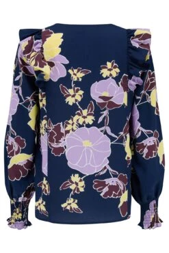 Pour Moi Maggie Woven Button Through Frill Blouse - Navy Floral 15 Pour Moi Maggie Woven Button Through Frill Blouse - Navy Floral -Cheap Clozi Vibe Store 306321 20230106170500