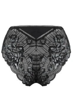 Pour Moi Ooo La La High-Waist Brazilian - Black/Slate -Cheap Clozi Vibe Store 306849 20230111120500