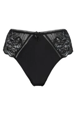 Pour Moi Ooo La La High-Waist Brazilian - Black/Slate -Cheap Clozi Vibe Store 306850 20230111120500