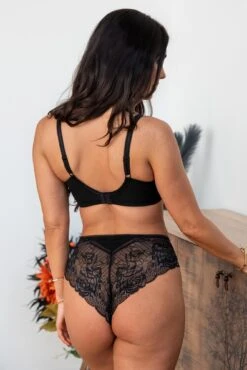 Pour Moi Ooo La La High-Waist Brazilian - Black/Slate -Cheap Clozi Vibe Store 306853 20230111120500