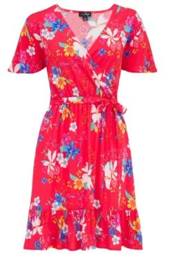 Pour Moi Woven EcoVero™ Tiered Wrap Beach Dress - Red Tropical 10 Pour Moi Woven EcoVero™ Tiered Wrap Beach Dress - Red Tropical -Cheap Clozi Vibe Store 307658 20230518121200