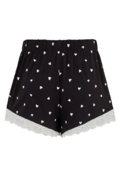 Pour Moi Sofa Loves Lace Jersey Cami And Short PJ Set - Black/White -Cheap Clozi Vibe Store 307779 20230412162700