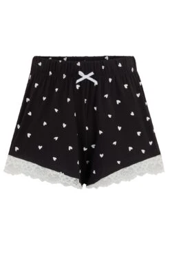 Pour Moi Sofa Loves Lace Jersey Cami And Short PJ Set - Black/White -Cheap Clozi Vibe Store 307780 20230412162700