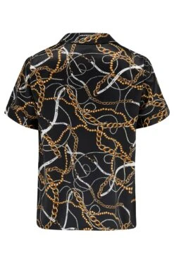 Pour Moi Satin Print Revere Collar Short PJ Set - Black/Gold Chain 15 Pour Moi Satin Print Revere Collar Short PJ Set - Black/Gold Chain -Cheap Clozi Vibe Store 308143 20230522144400