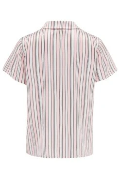 Pour Moi Satin Print Revere Collar Trouser PJ Set - Pink/Black/White -Cheap Clozi Vibe Store 308150 20230228154000