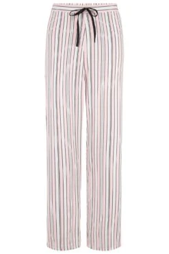 Pour Moi Satin Print Revere Collar Trouser PJ Set - Pink/Black/White -Cheap Clozi Vibe Store 308153 20230228154000