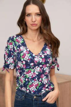 Pour Moi Bella Slinky Jersey Stretch Top - Navy Floral 8 Pour Moi Bella Slinky Jersey Stretch Top - Navy Floral -Cheap Clozi Vibe Store 309525 20230209120100